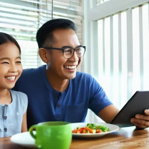 태양광 발전 시스템 - **A Happy Malaysian Family with a Low Electricity Bill:**
    "A cheerful Malaysian family, consisti...