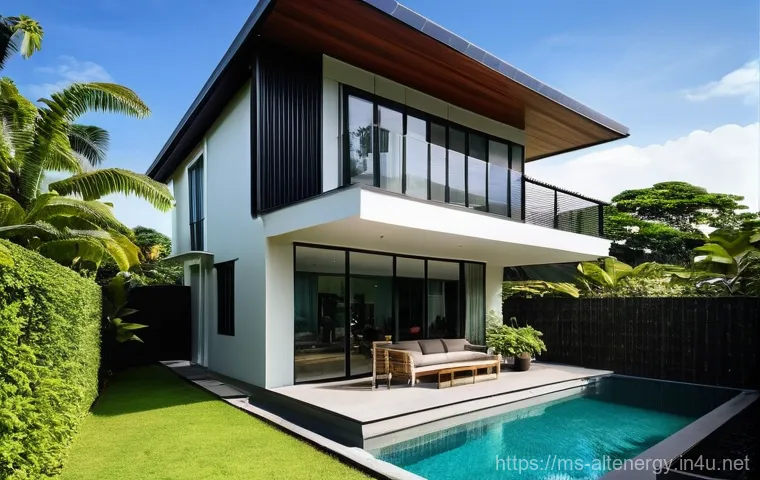 태양광 발전 시스템 - **Professional Solar Panel Installation on a Malaysian Roof:**
    "A skilled and focused male Malay...