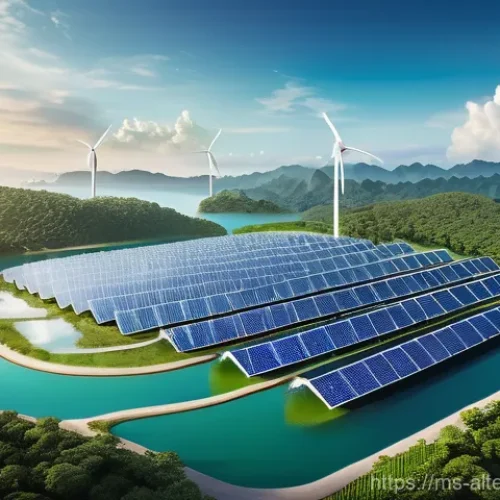 수소 에너지 - **Prompt 1: Green Hydrogen Production in Malaysia**
    "A wide-angle, highly detailed illustration ...